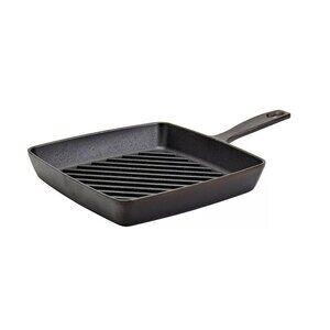 The Big One 9.8-in. Pre-Seasoned Cast-Iron Grill Pan